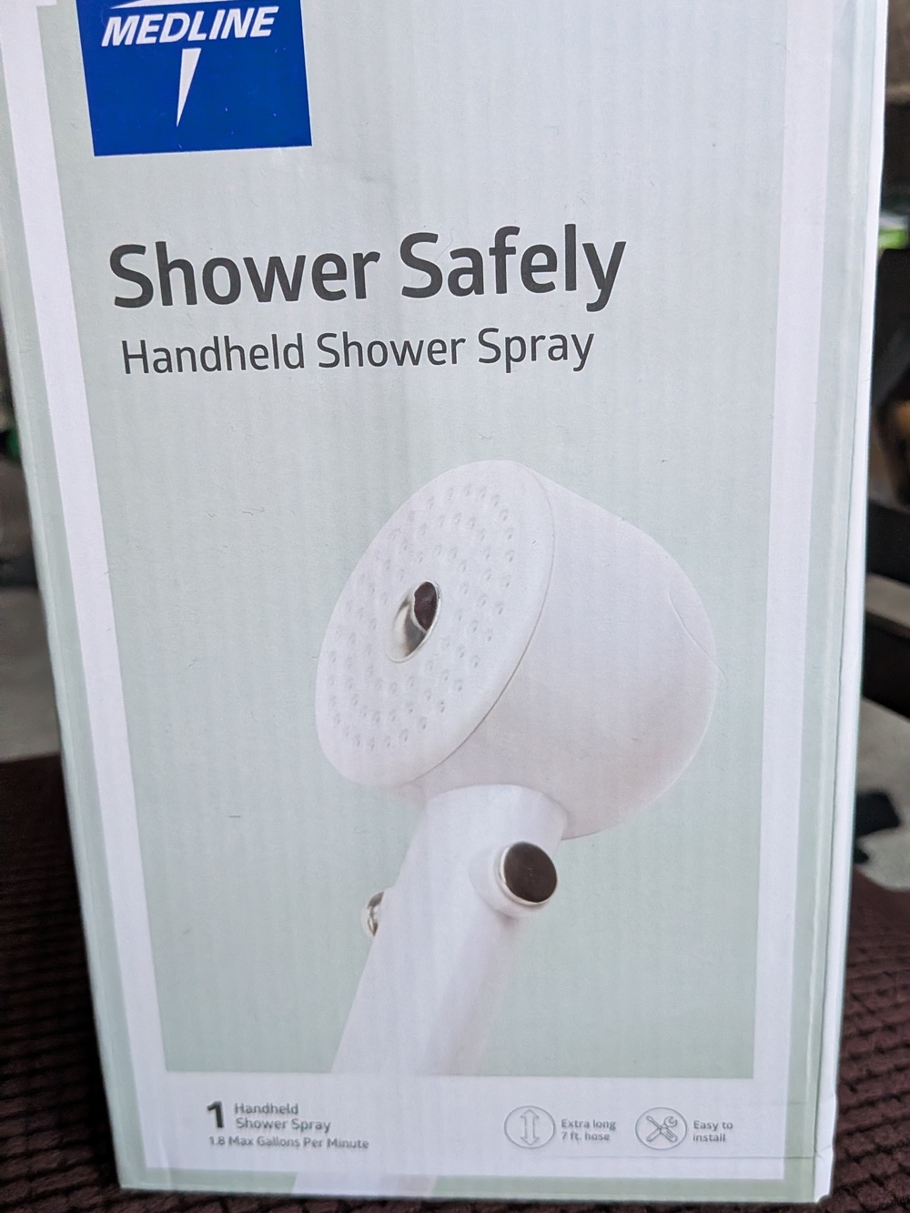 Medline White Handheld Shower Spray - Shower Safely